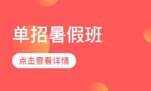 单招暑假班